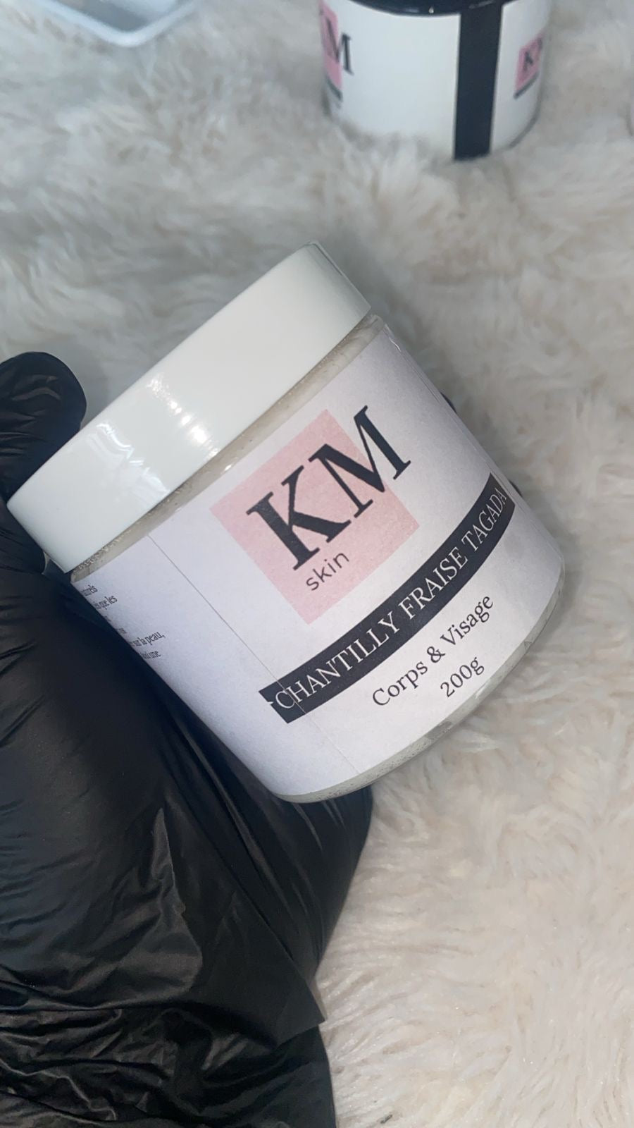 Chantilly – Fraise Tagada corps et visage .